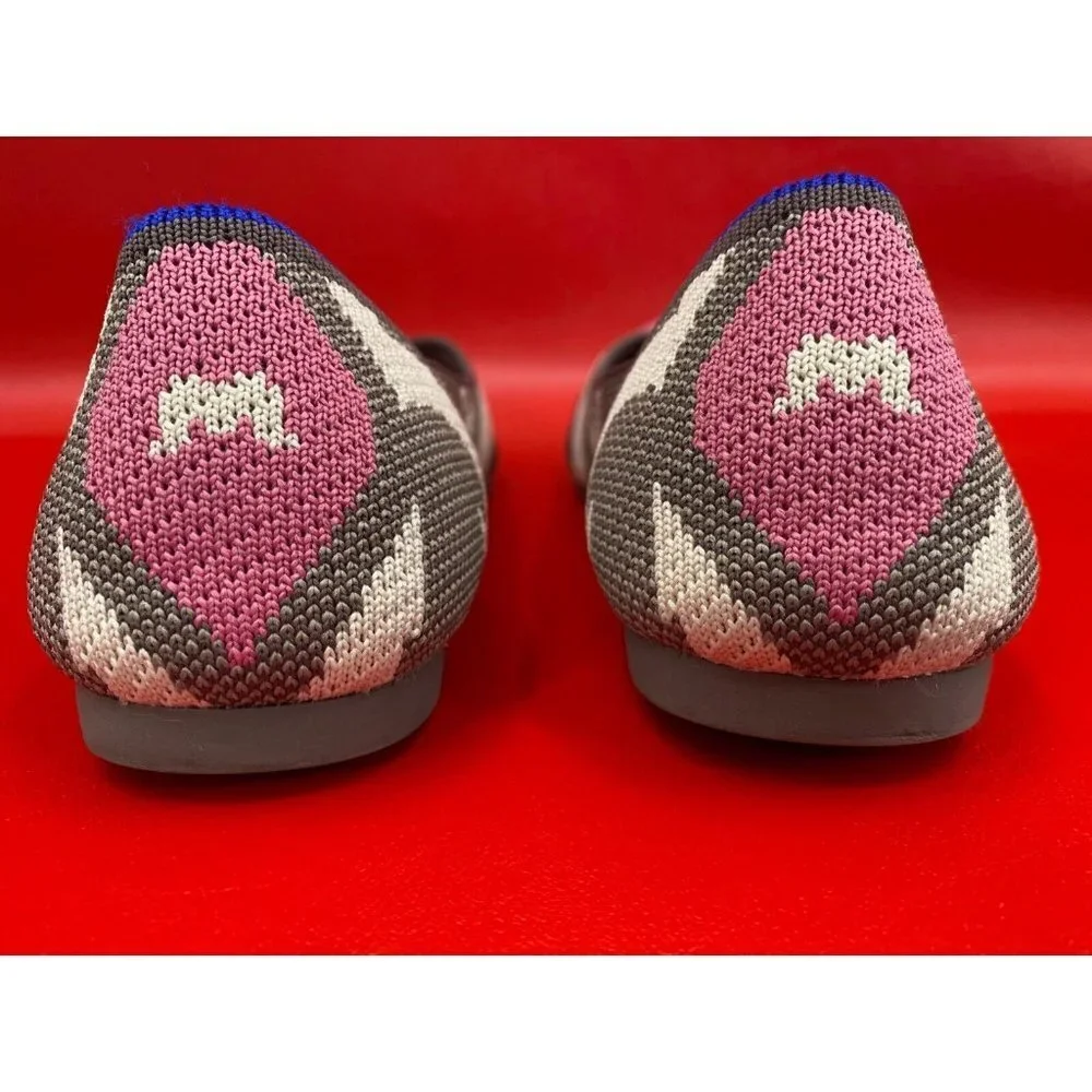 Rothy's Rare Moroccan Rose Limited Edition The Point Flats Shoes Sz 8